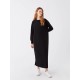 Crew Neck Straight Long Sleeve Women's Dress
