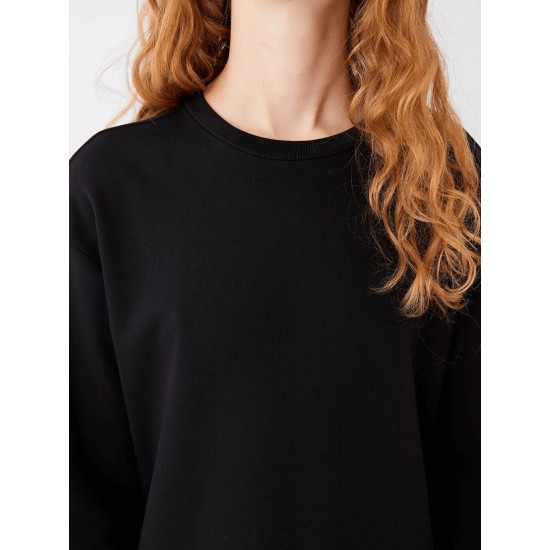 Crew Neck Straight Long Sleeve Women's Dress