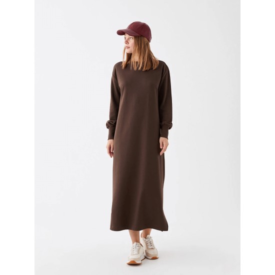 Crew Neck Straight Long Sleeve Women's Dress