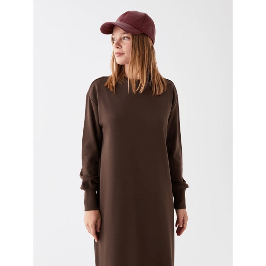 Crew Neck Straight Long Sleeve Women's Dress