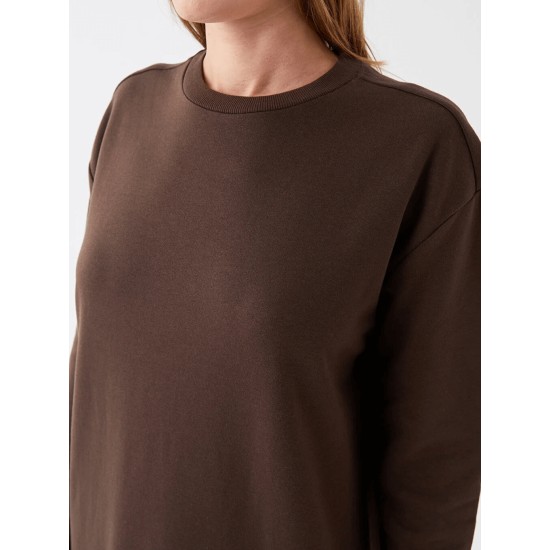 Crew Neck Straight Long Sleeve Women's Dress