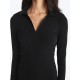 Casual Polo Neck Plain Long Sleeve Women's Dress